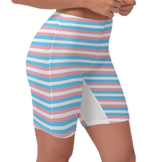 Blue Pink White Pride Stretchy Lady Boxers