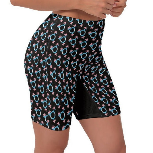 Blue Pink White Pride Stretchy Lady Boxers