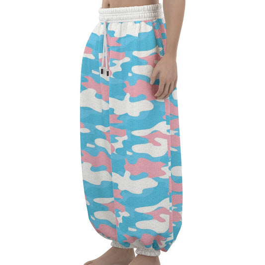 XS - 4XL Blue Pink White Camo Baggy Urban Joggers
