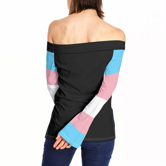 Off-Shoulder Long Sleeve Top