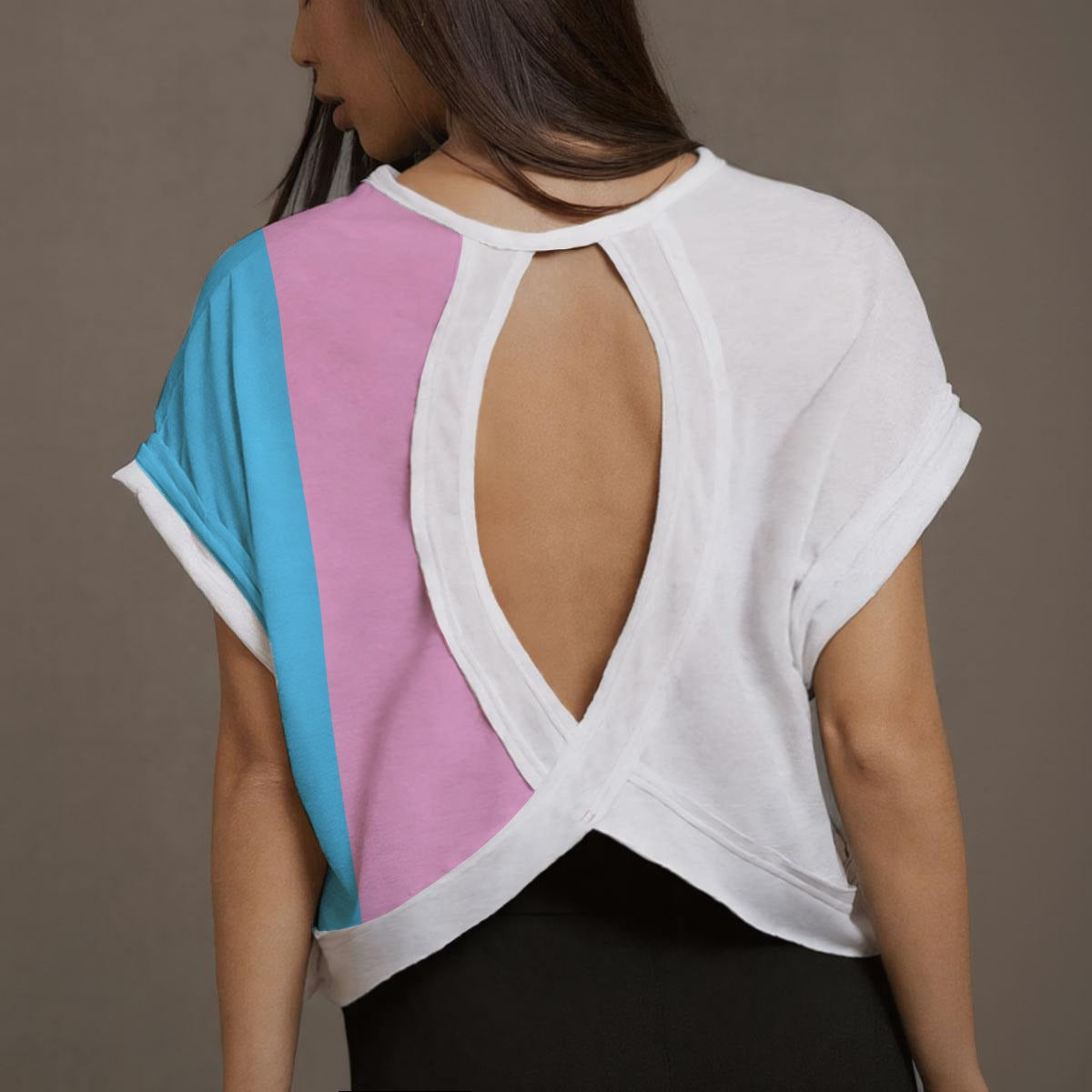 Pride Open-Back Crossover Workout Top