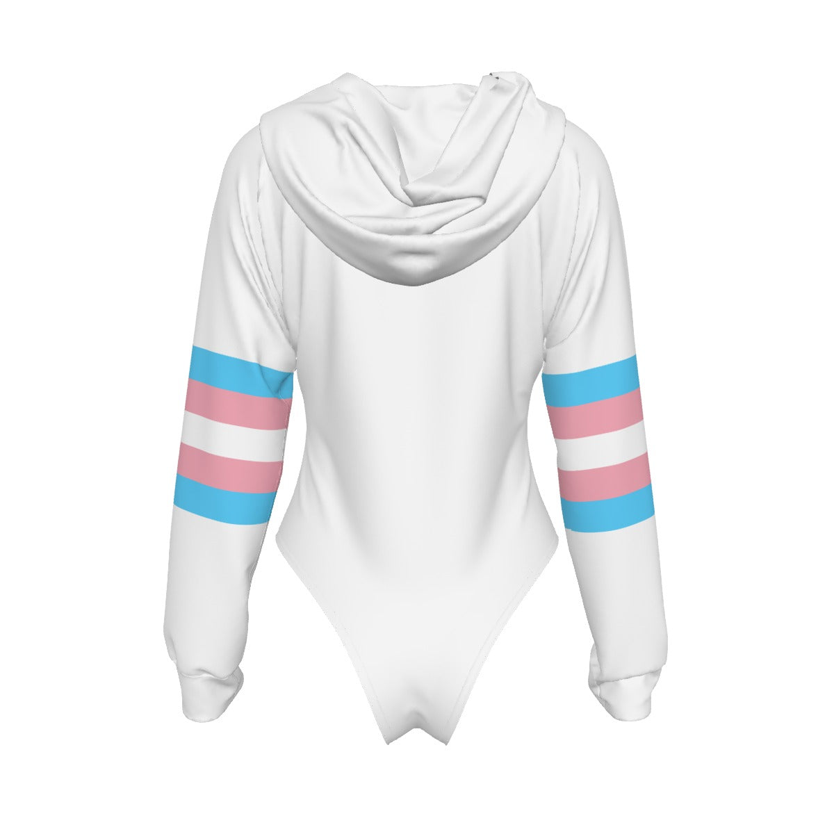Teen Pride White Raglan Sleeve Hooded Bodysuit
