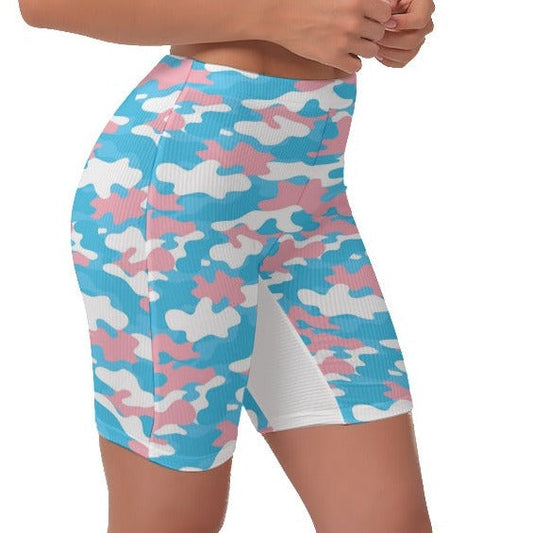 Blue Pink White Pride Stretchy Lady Boxers
