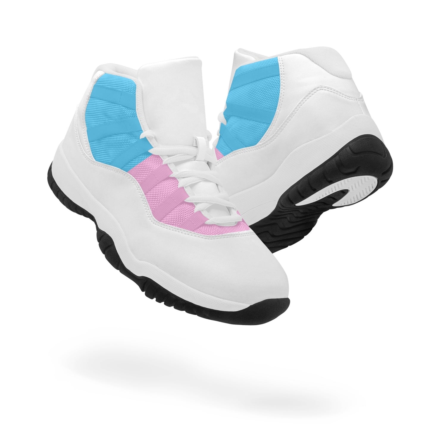 Replica J-11 Blue Pink White Pride Harlequin Basketball Kicks