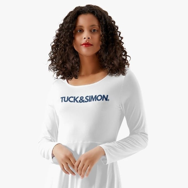 Tuck&Simon Long-Sleeve One-Piece Dress