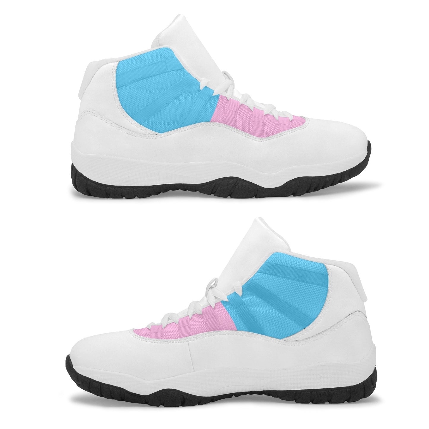 Replica J-11 Blue Pink White Pride Harlequin Basketball Kicks
