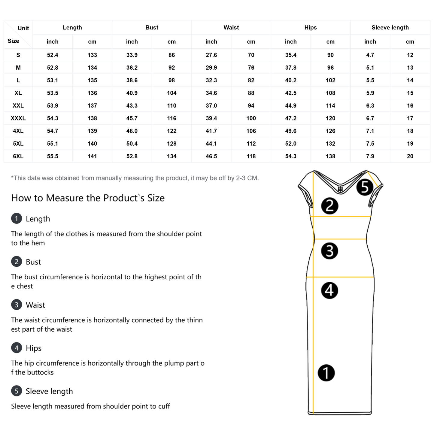 All-Over Print Women's V Neck Long Dress-High Elasticity Yarn 230 GSM