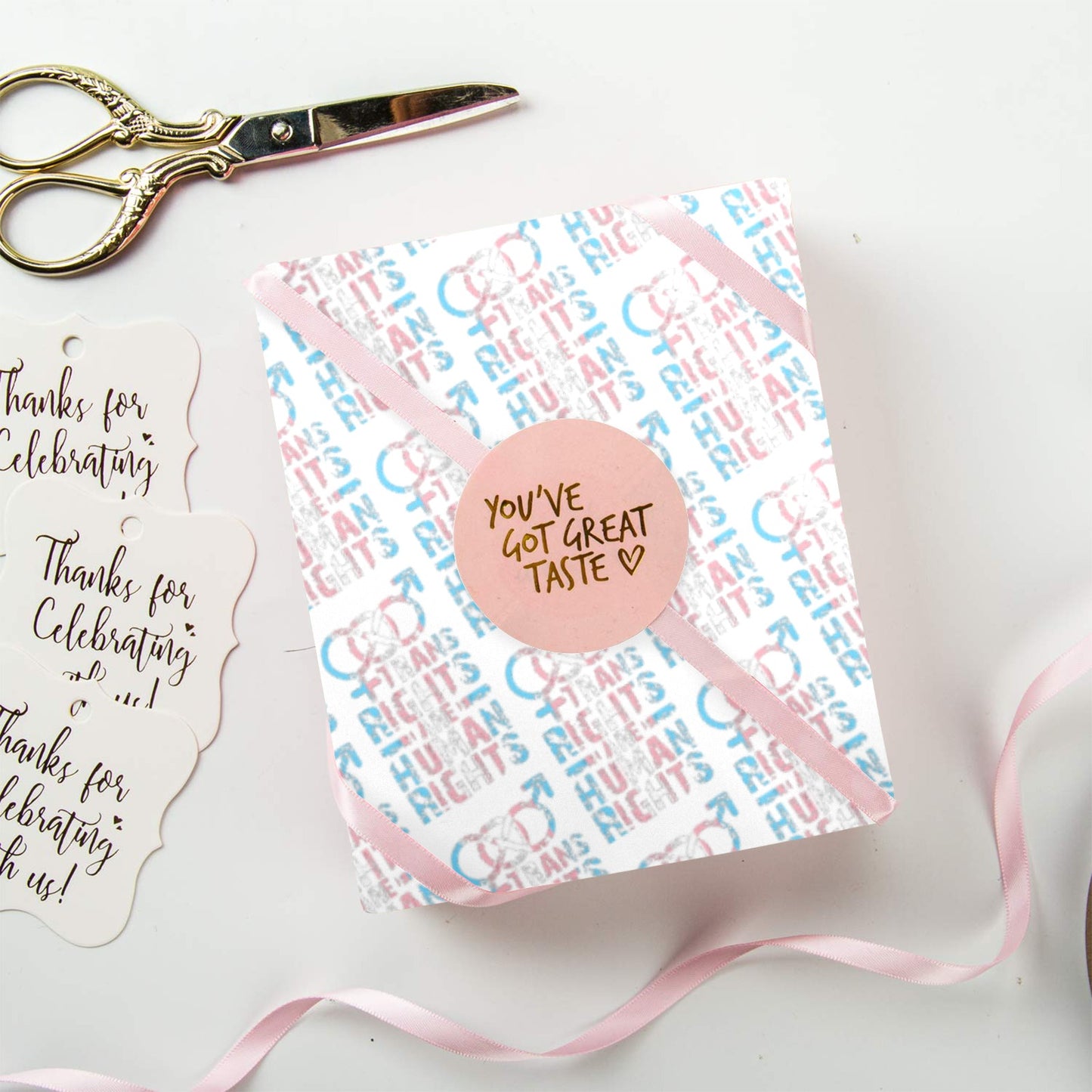 Coated Gift Wrapping Paper 58"x 22"(1 Roll)(Made in Queens)