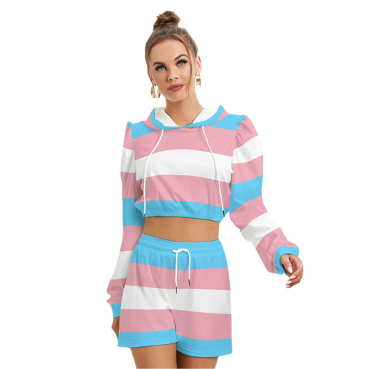 All-Over Print Women's Hoodie And Short Pants Set
