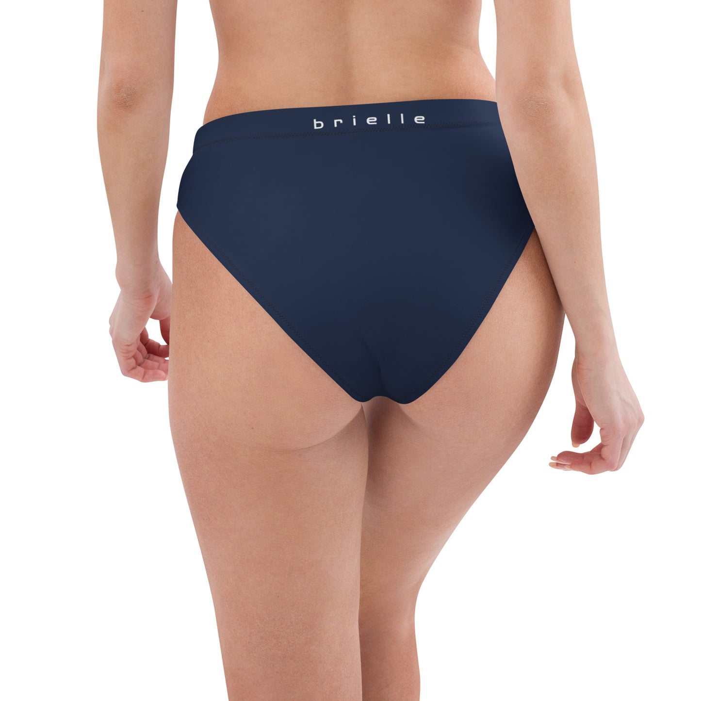 Brielle High-Waisted High-Cut Leg Hip-Popping Navy Tucking Panty.. tunnellsCo.