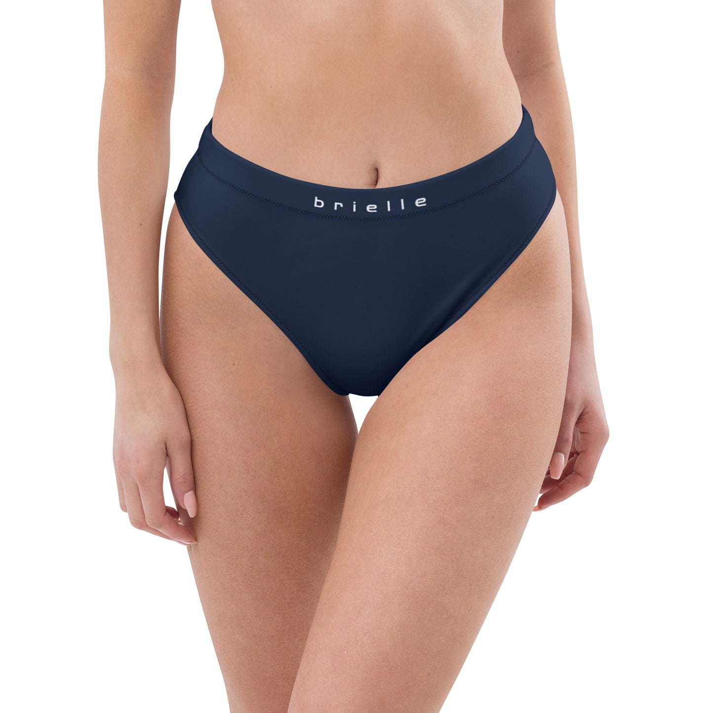 Brielle High-Waisted High-Cut Leg Hip-Popping Navy Tucking Panty.. tunnellsCo.