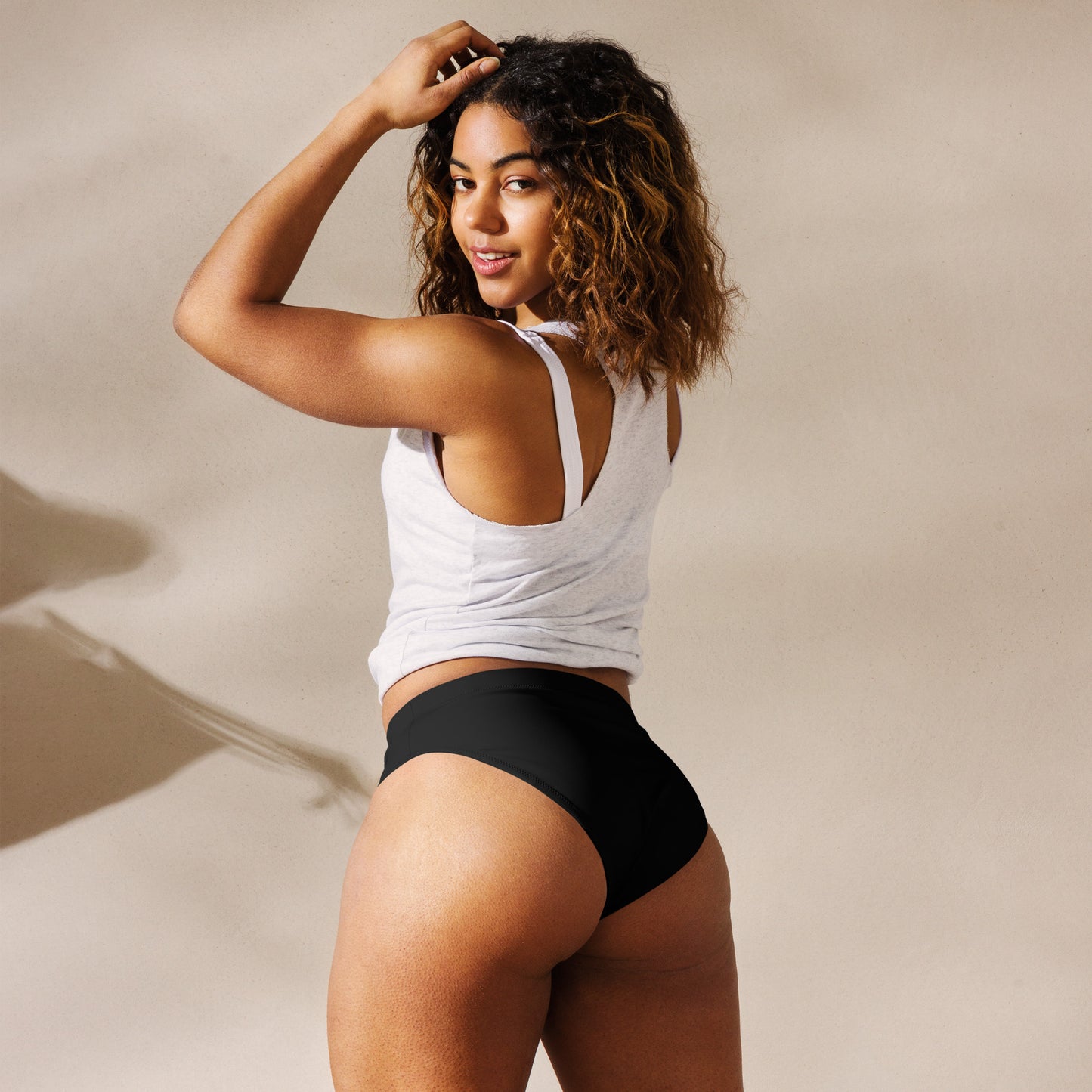 Kitten Cute Black High-Waisted High-Cut Tucking Panty tunnellsCo.