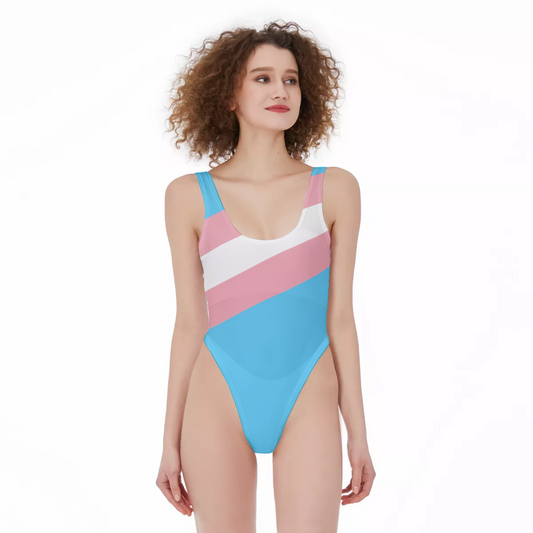 All-Over Print Women's High Cut One-piece Swimsuit