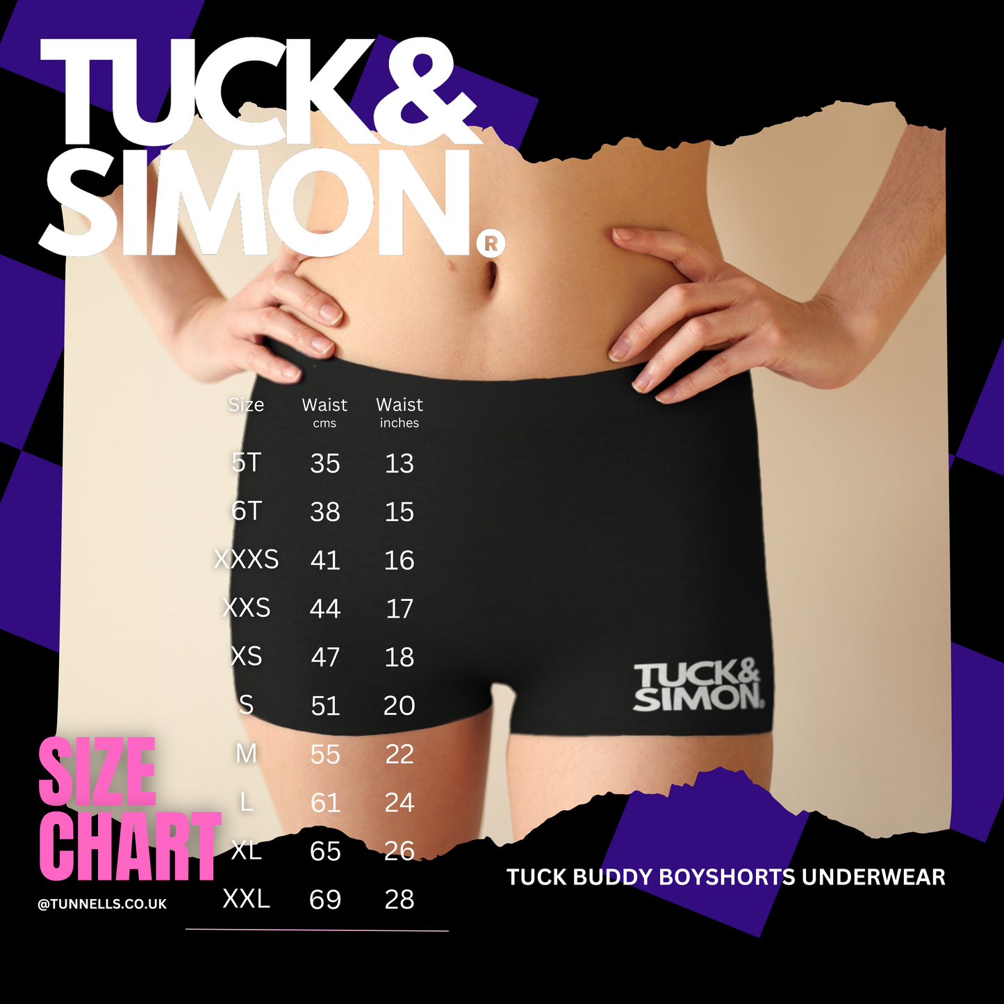 Teen Blue Pink White Pride Flag Tuck Buddy Boyshorts Underwear