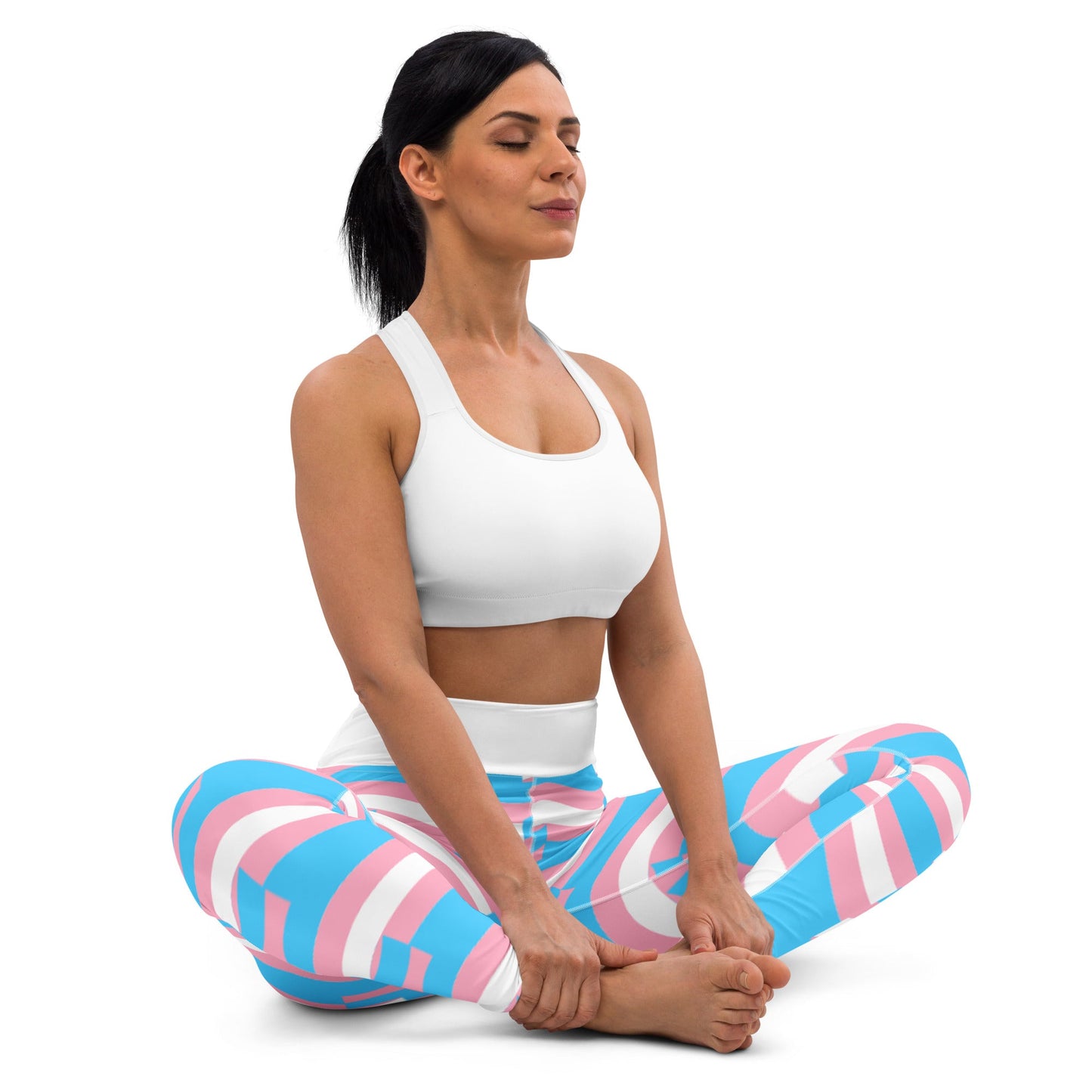 Trans Coloured High-Waisted Lightweight Casual Fitness Yoga Pants tunnellsCo.