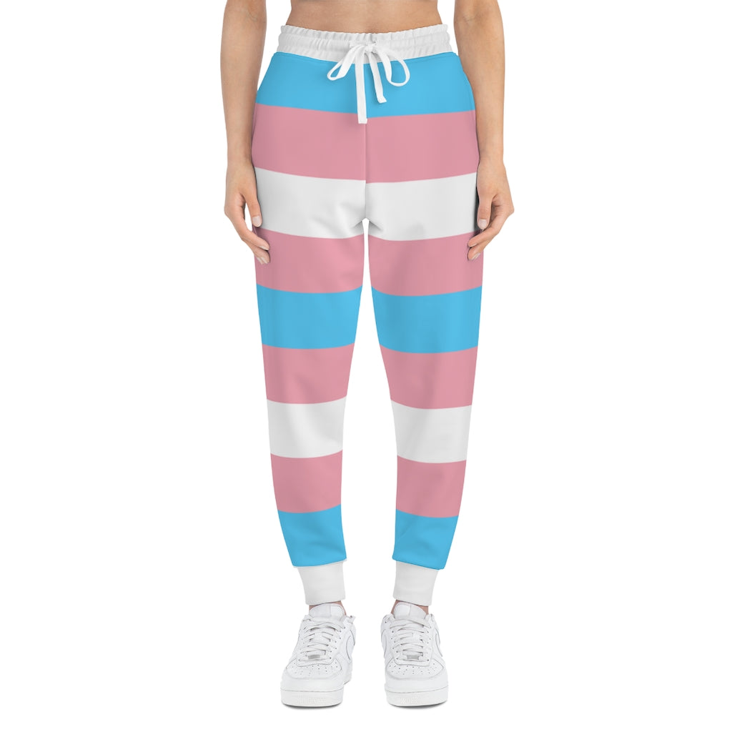 Trans Coloured Trans Pride Athletic Joggers tunnellsCo.