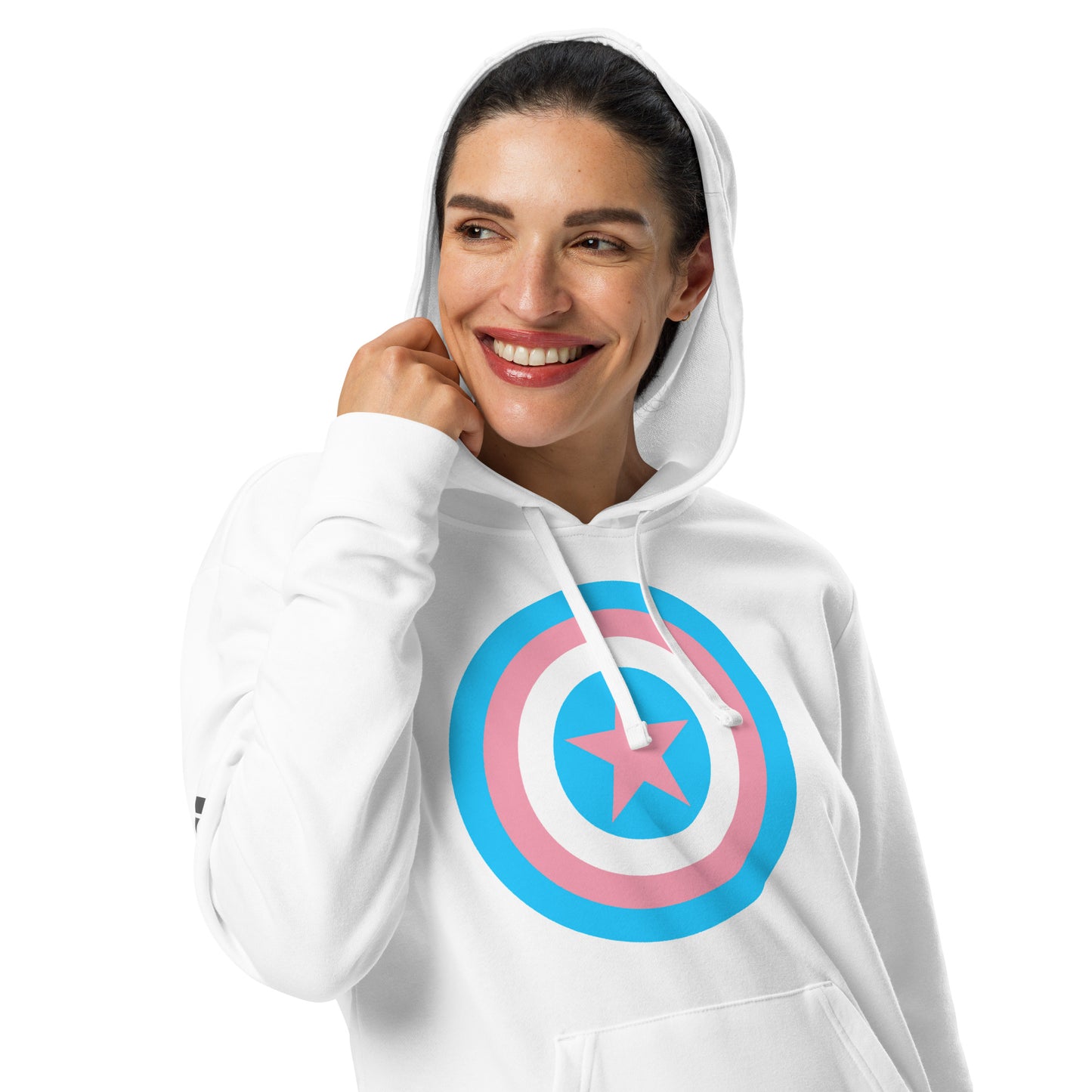Transgender Pride Coloured Shield Hoodie from Adidas®