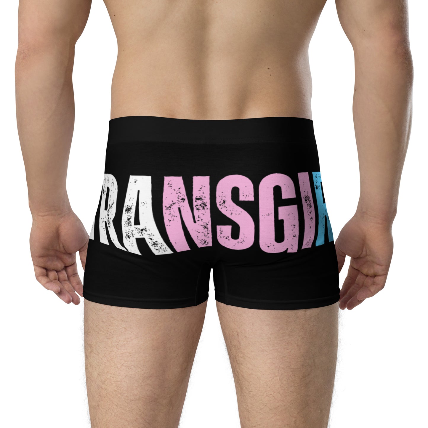 Teen - Plus Size 'Transgirls' Hashtag Black Boxers