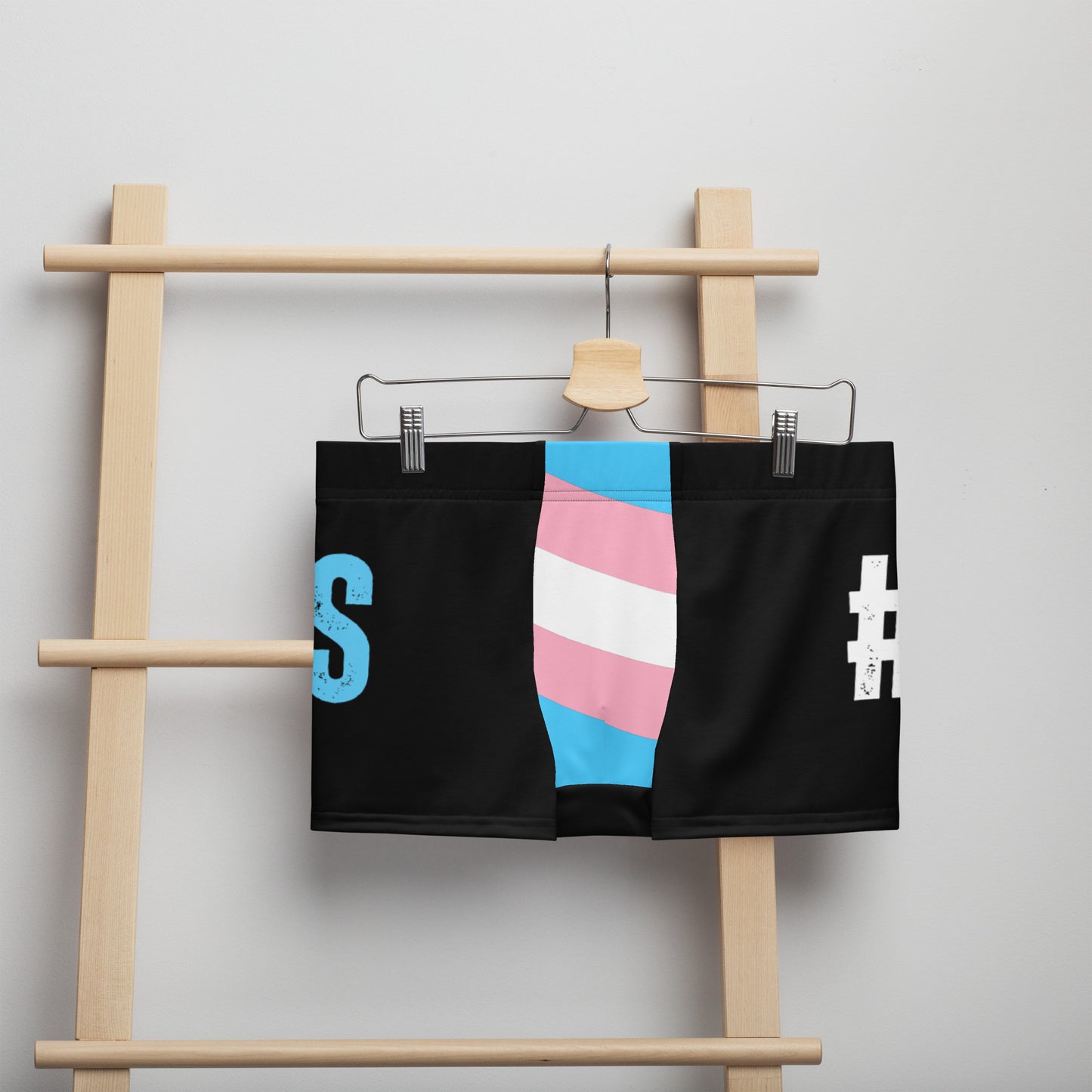 Teen - Plus Size 'Transgirls' Hashtag Black Boxers