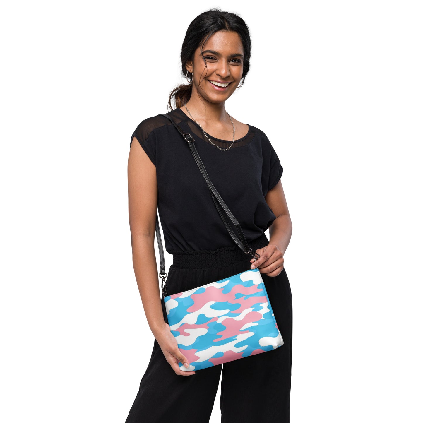 Claudia Chu® Pride Camouflage Faux Leather Crossbody Handbag
