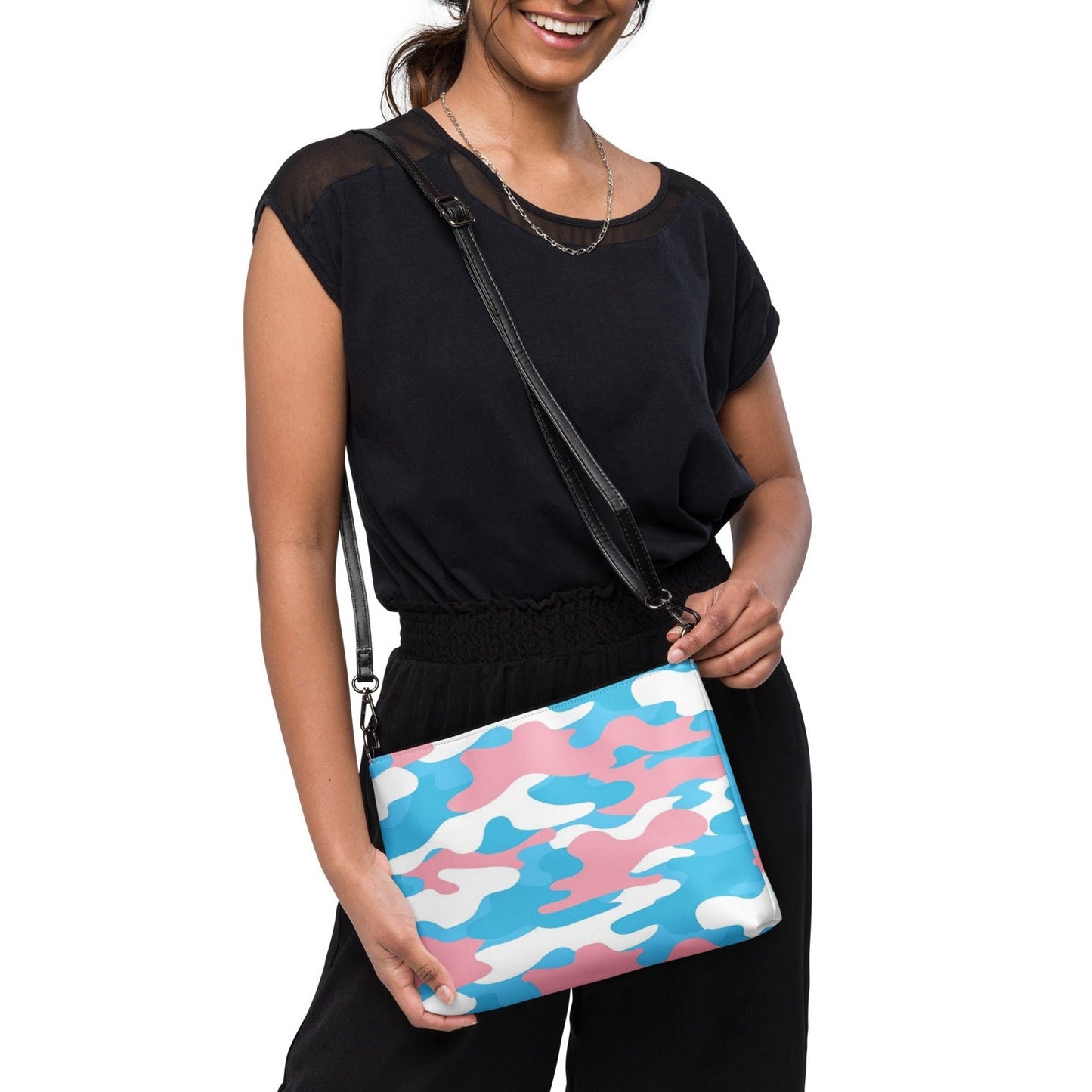 Claudia Chu® Pride Camouflage Faux Leather Crossbody Handbag