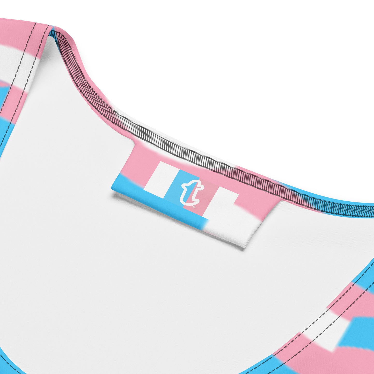 Trans Coloured Trans Pride Mosaic Black Body-Hugging Dress