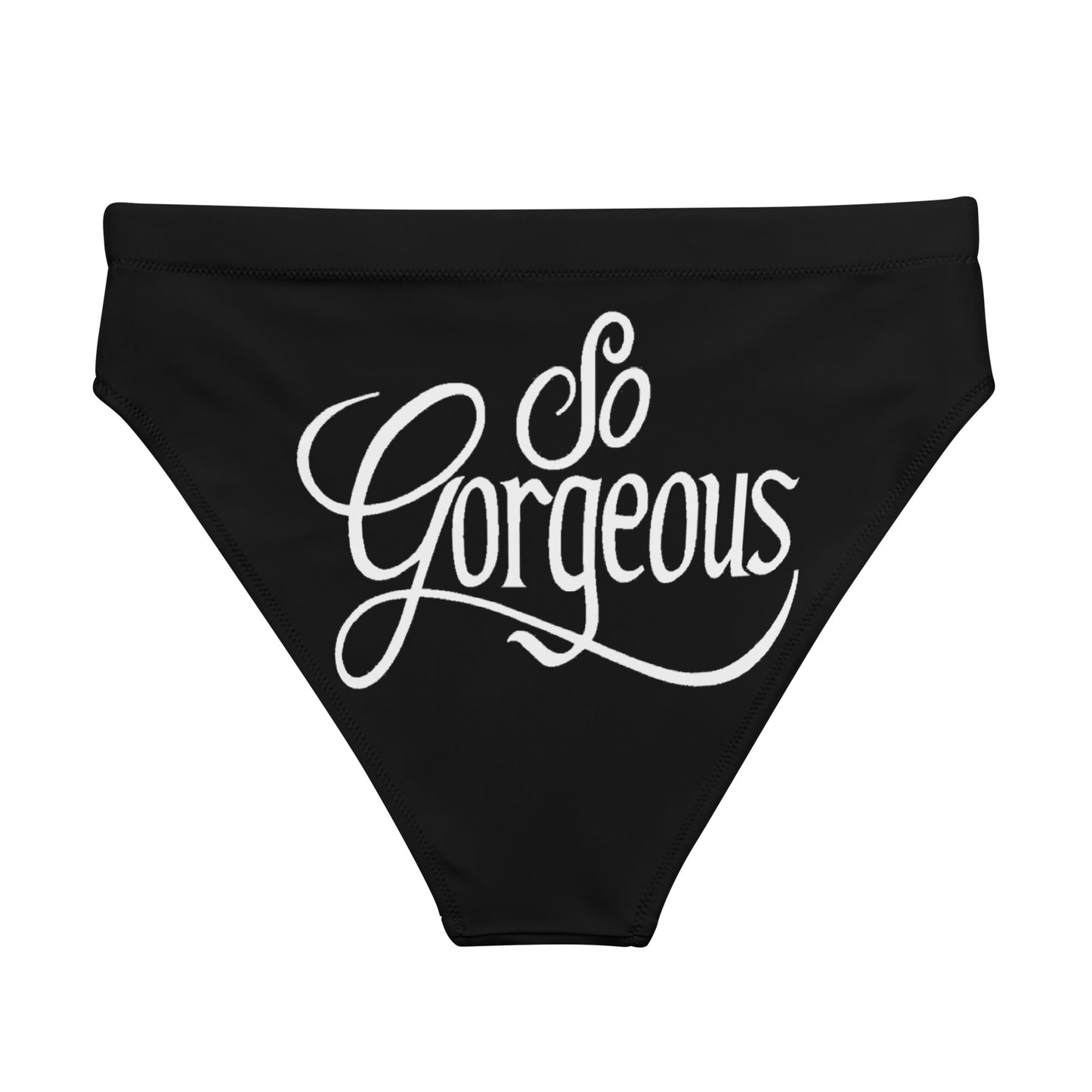Blue Pink White Pride 'So Gorgeous' Black High-Cut Tucking Panty