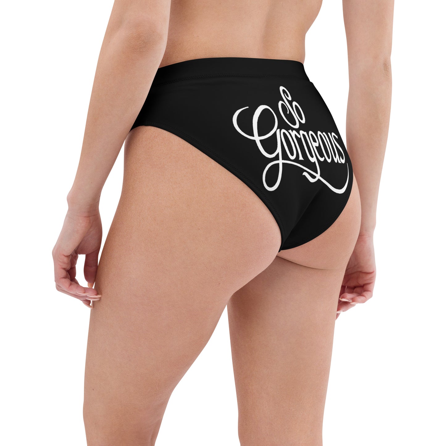 Blue Pink White Pride 'So Gorgeous' Black High-Cut Tucking Panty