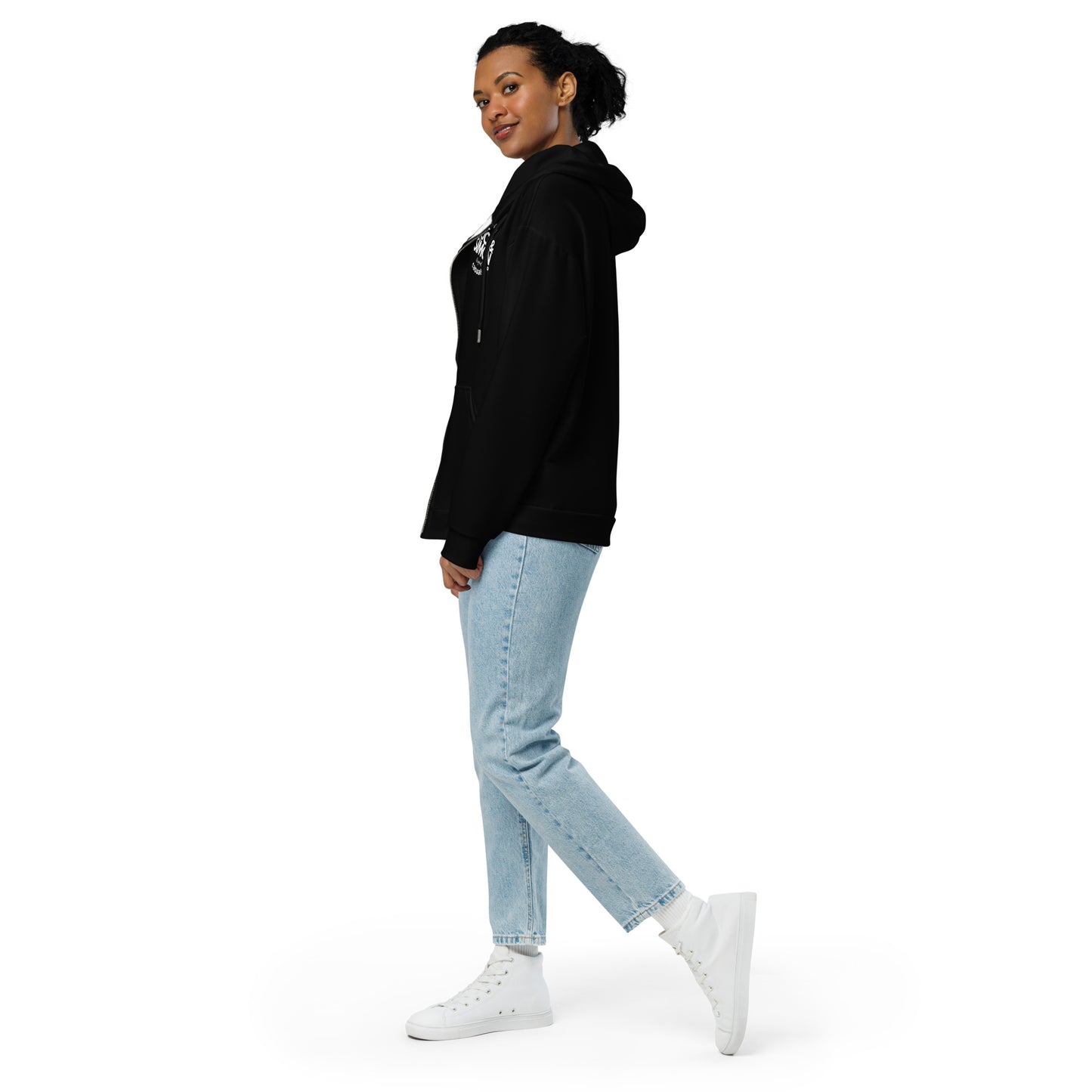 Teen - Plus Size Tuck&Simon Originals Black Zipper Hoodie