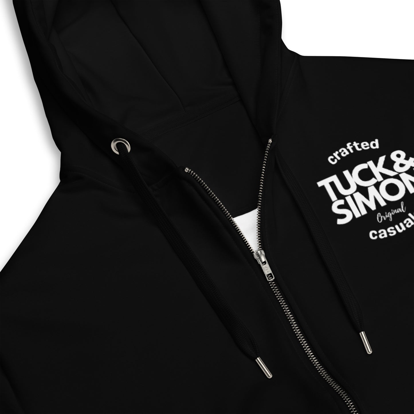 Teen - Plus Size Tuck&Simon Originals Black Zipper Hoodie