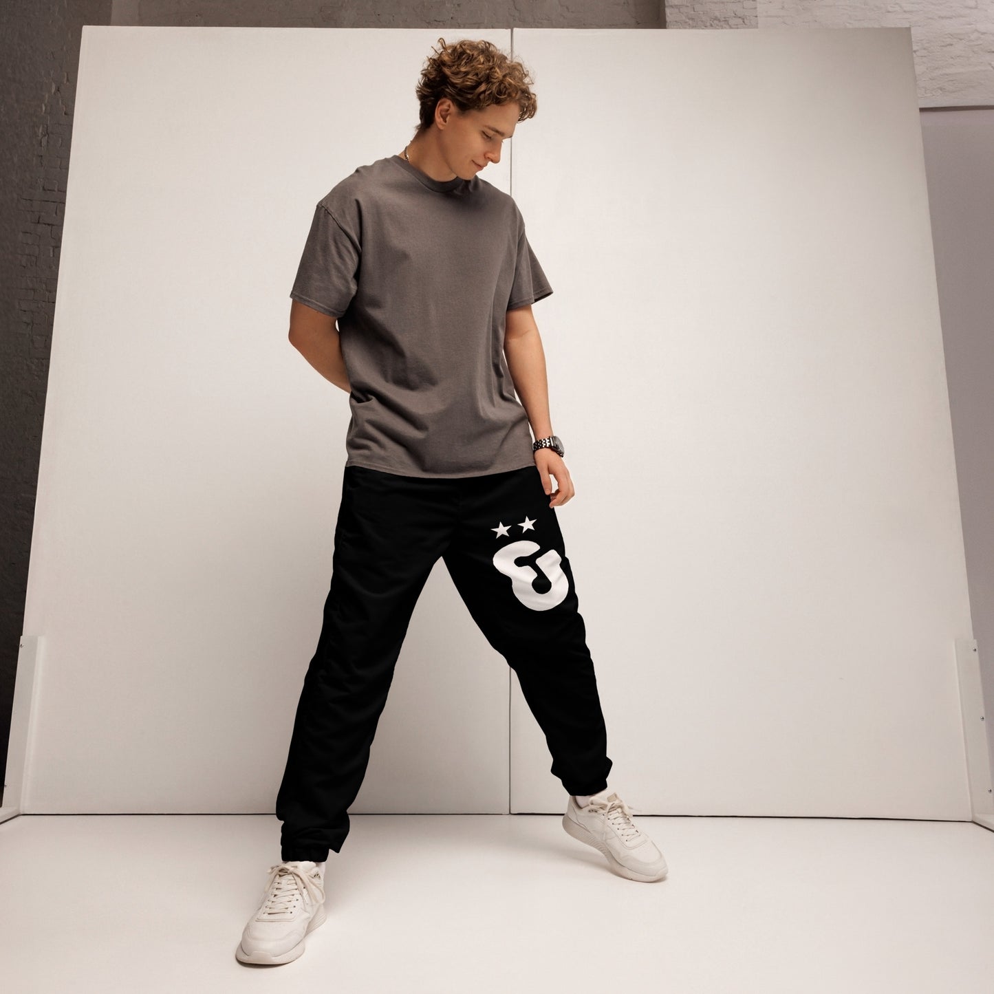 XS - 3XL Tuck&Simon Black Casual Track Pants