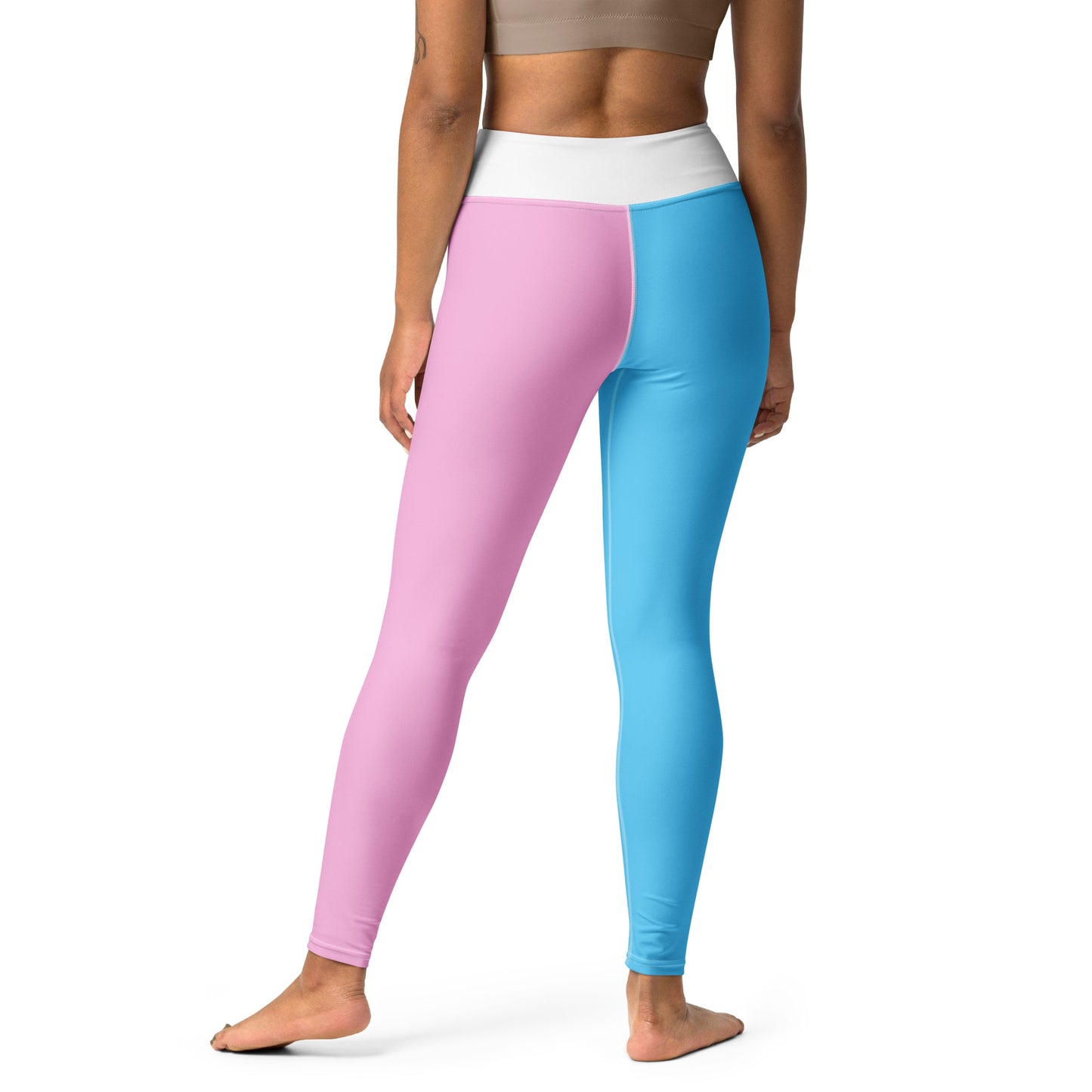 Trans Coloured High-Waisted Lightweight Casual Fitness Yoga Pants