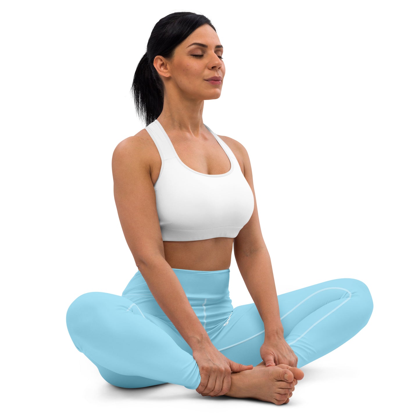 Teen + Tuck&Simon Columbia Blue Yoga Pants