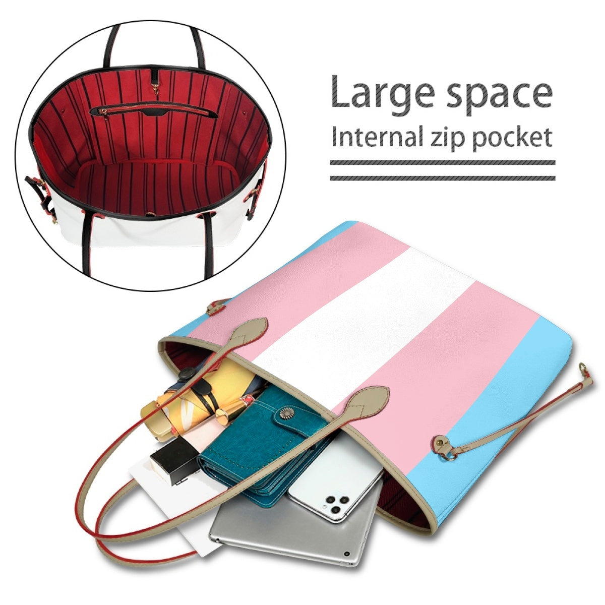 Claudia Chu® Pride Vegan Leather Tote & Purse Set