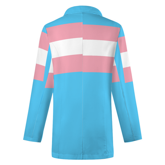 Custom Blue Pink White Pride Blazer