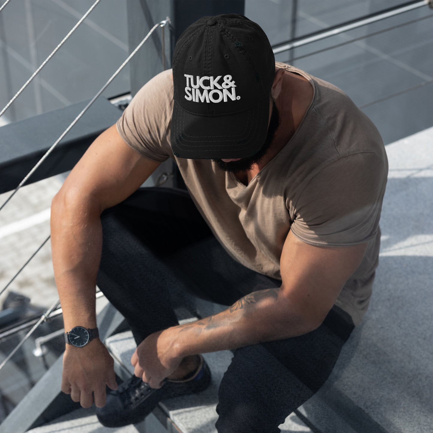 Tuck&Simon Distressed Cotton Twill Dad Hat