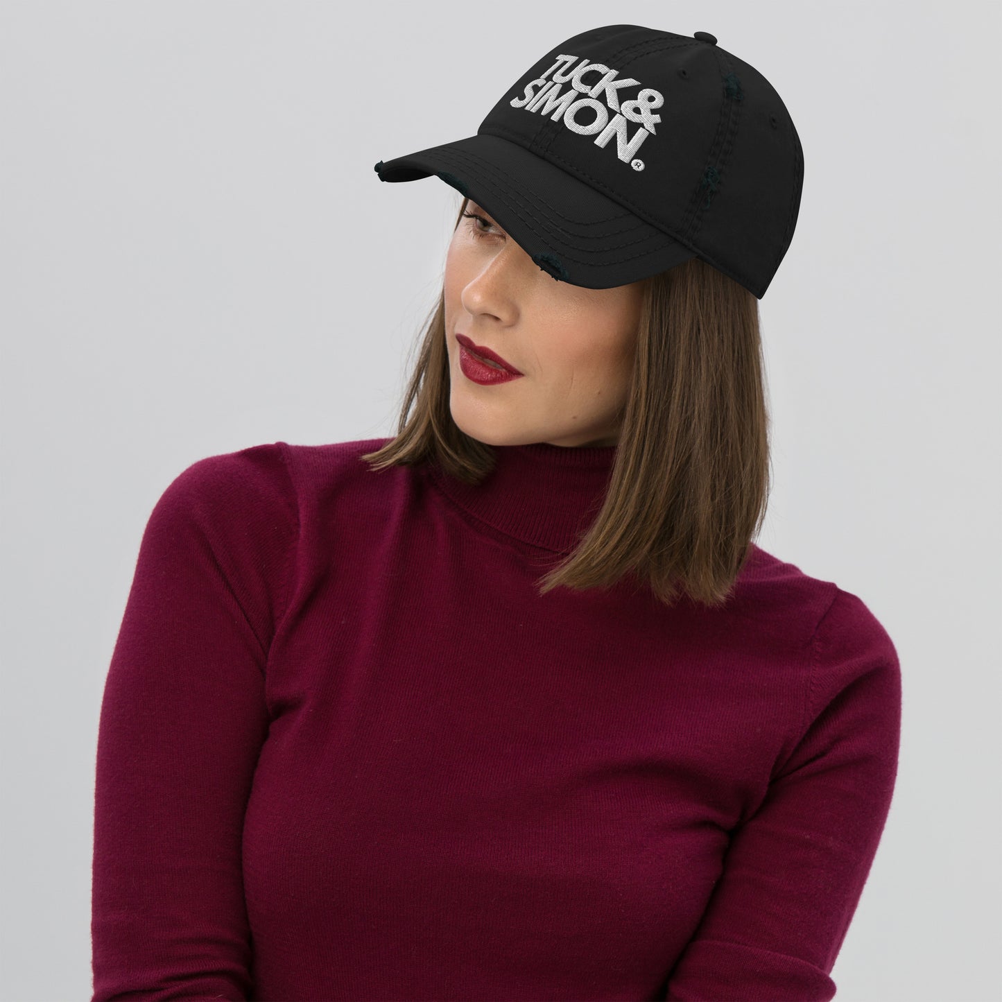 Tuck&Simon Distressed Cotton Twill Dad Hat