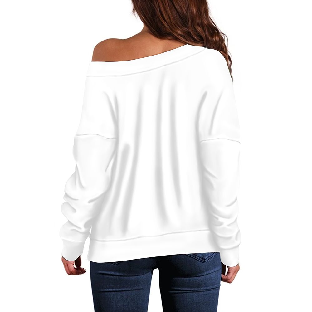 Plus Size Blue Pink White Pride Shield Slouchy Fit Sweatshirt