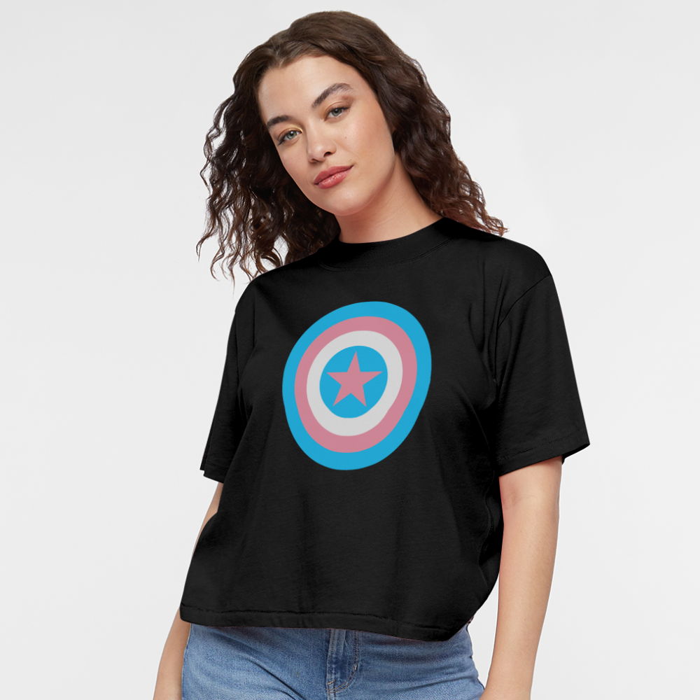 Women's Boxy Tee - black