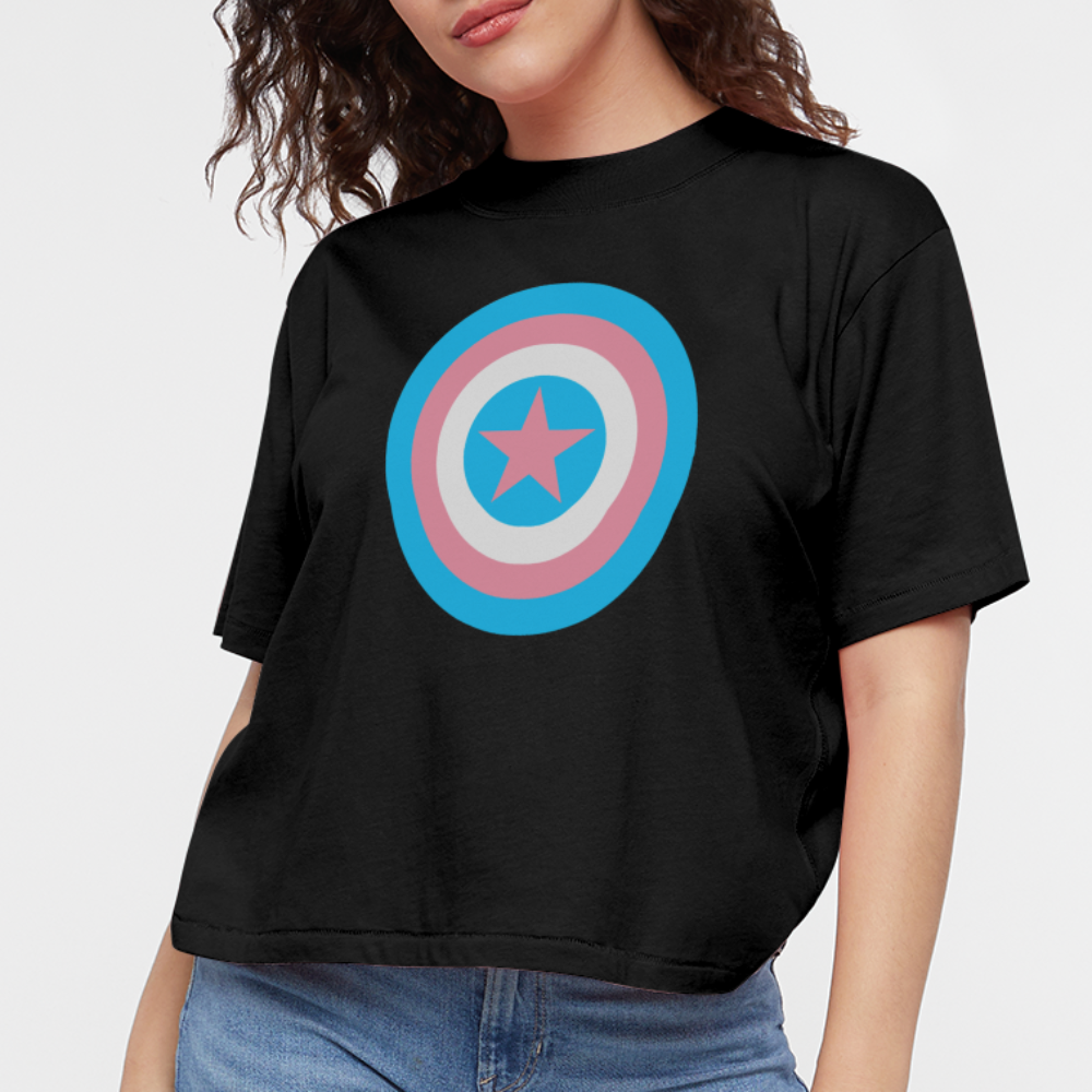 Women's Boxy Tee - black