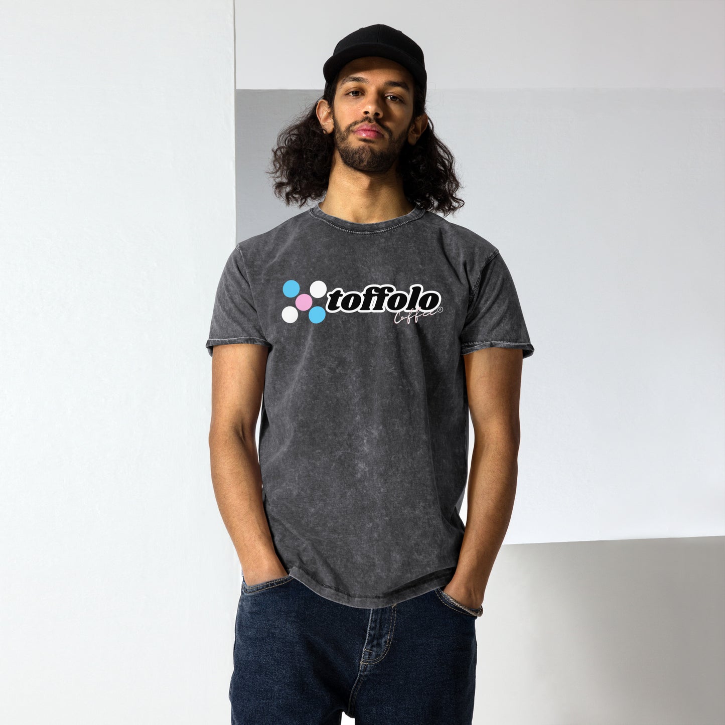 toffolo Got Coffee Denim T-Shirt