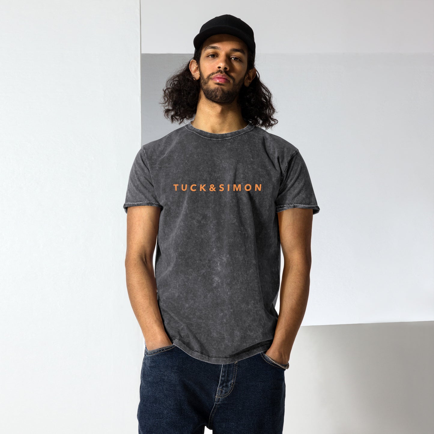 Teen Tuck&Simon Statement Casual Denim T-Shirt