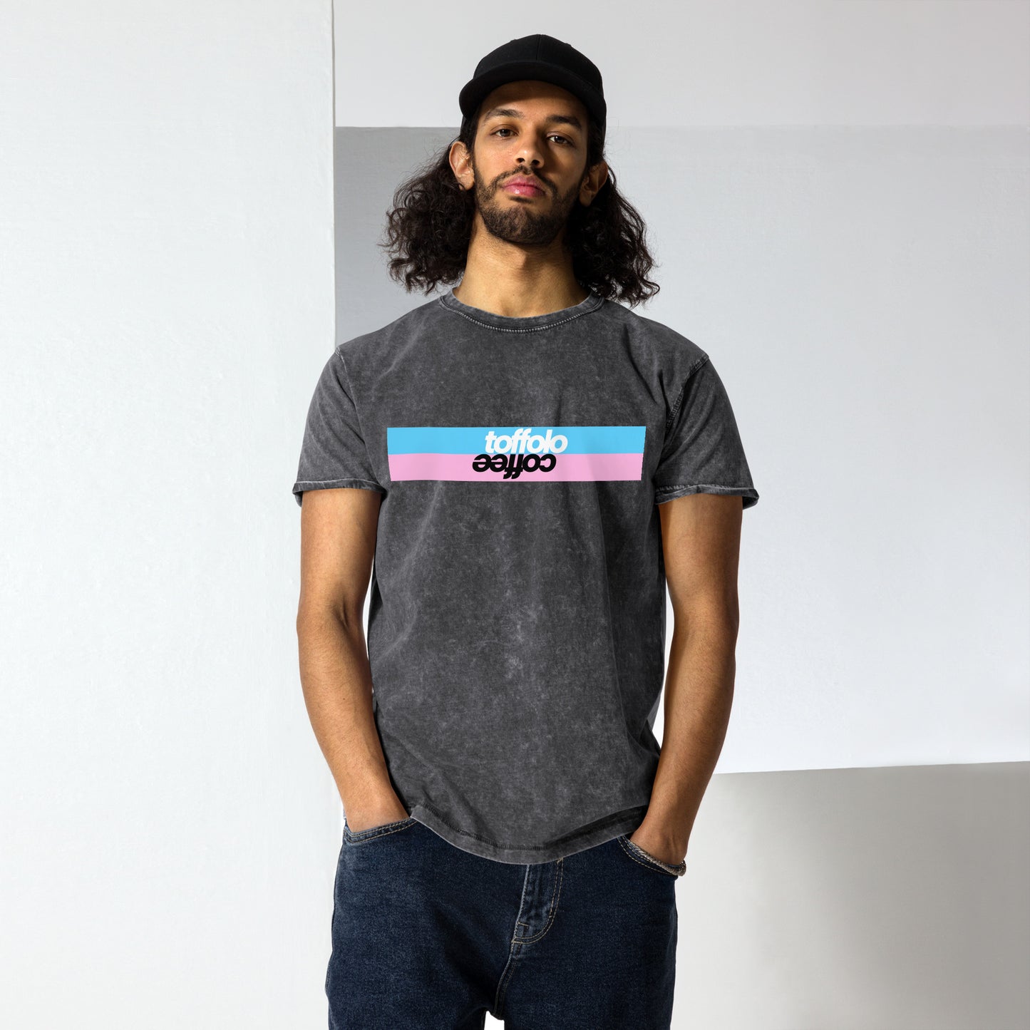 toffolo Got Coffee Denim T-Shirt