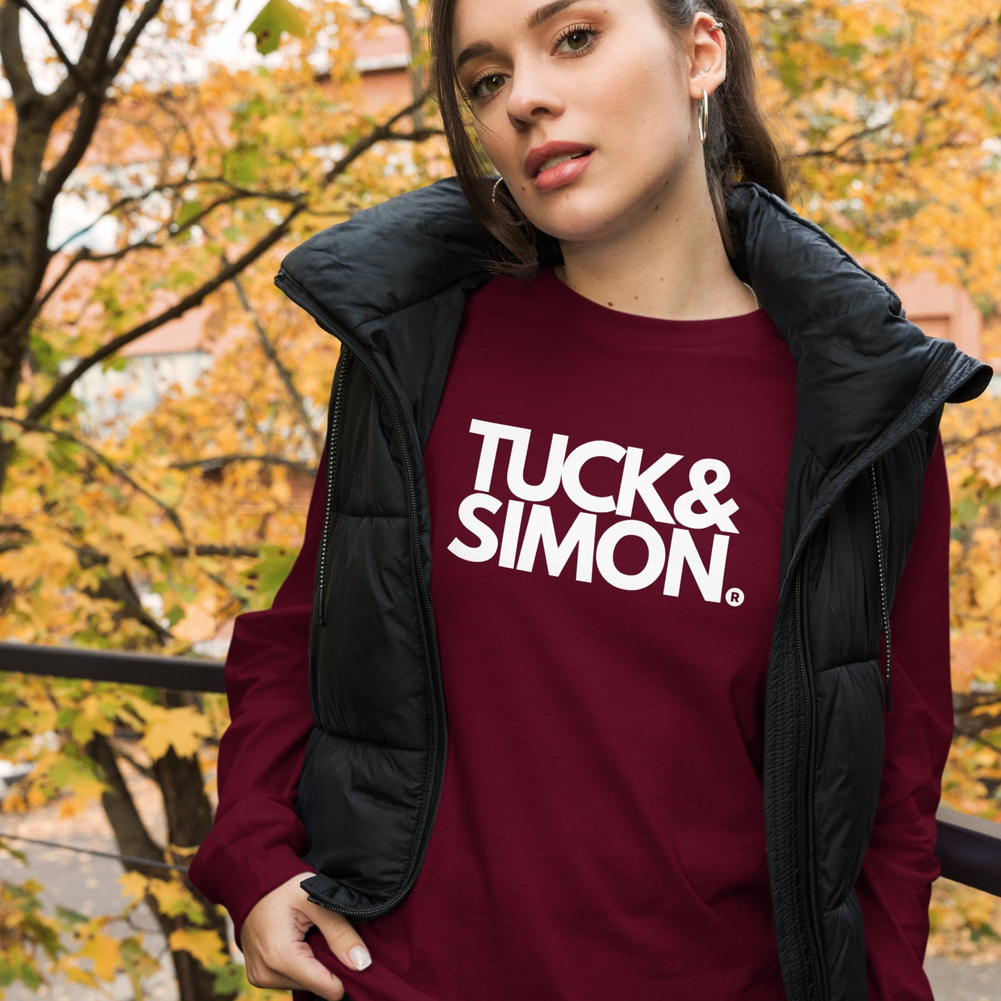 Teen Tuck&Simon Distiction Long-Sleeve T-Shirt
