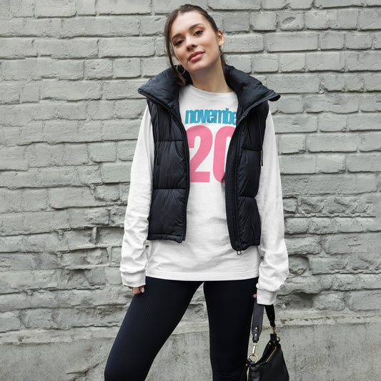 Remember November 20 Long-Sleeve White T-Shirt