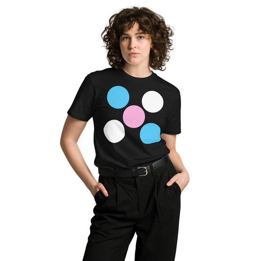 Teen Blue Pink White Pride 'five dots' Casual T-Shirt
