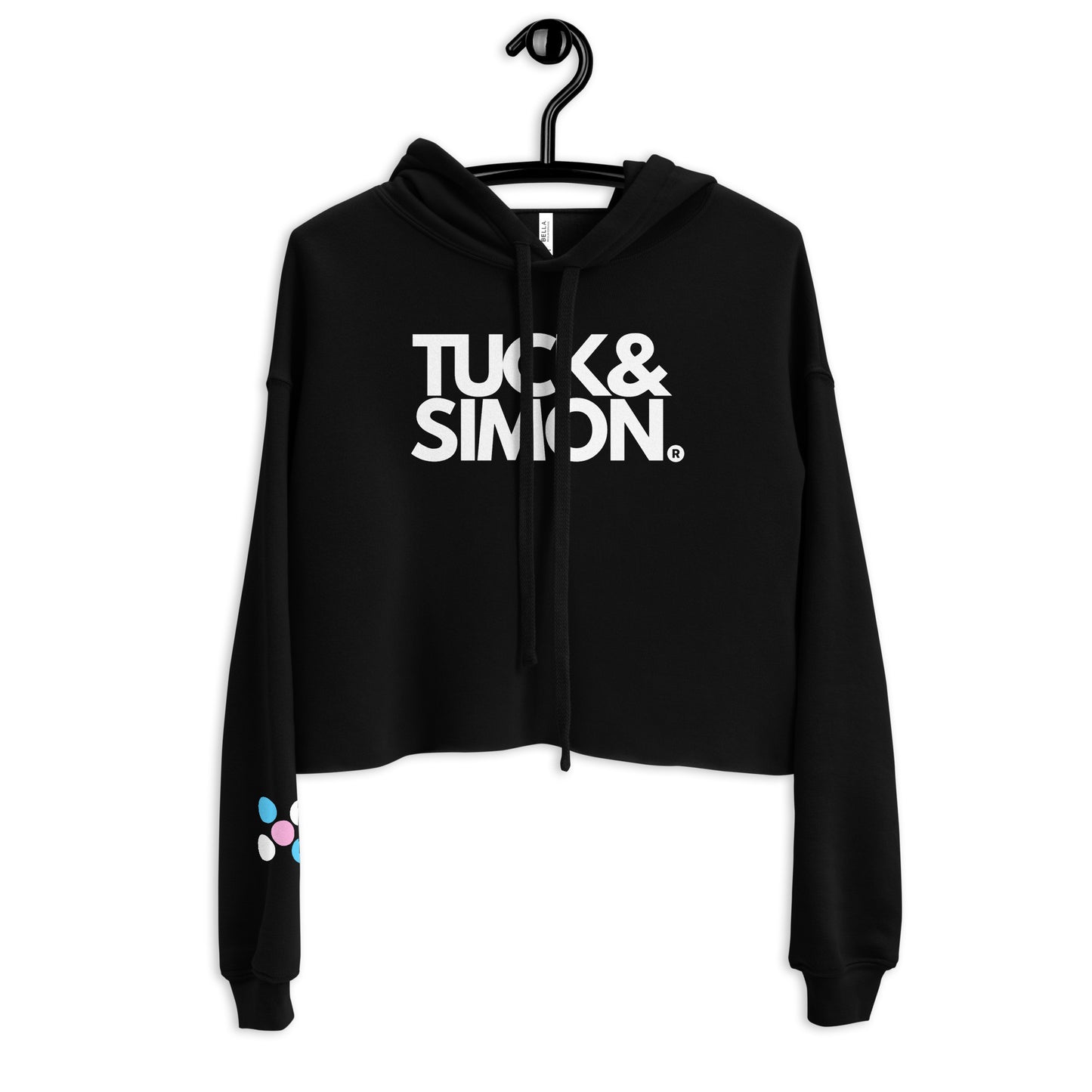 Tuck&Simon Black Cropped Hoodie