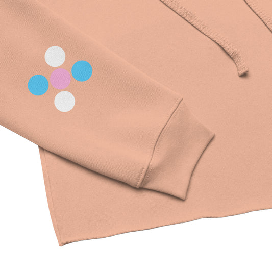 Tuck&Simon Peach Cropped Hoodie