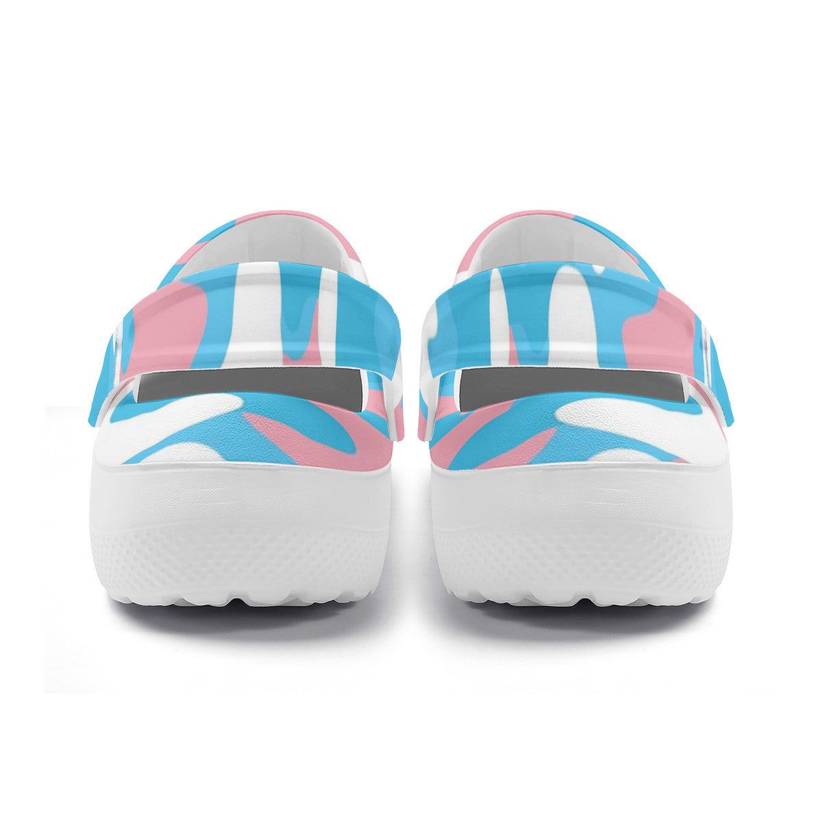 Blue Pink White Pride Camouflage Nurses Clogs