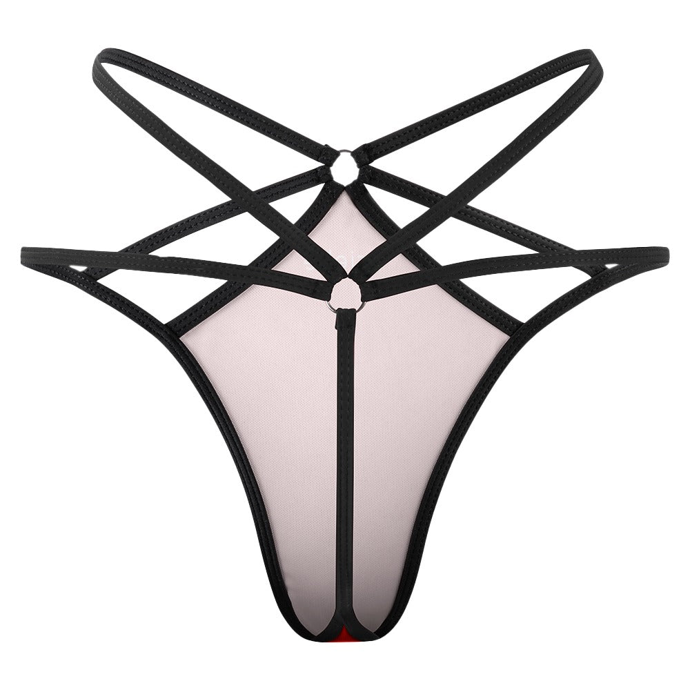 All Over Sassy Lipstick Red G-String Thong